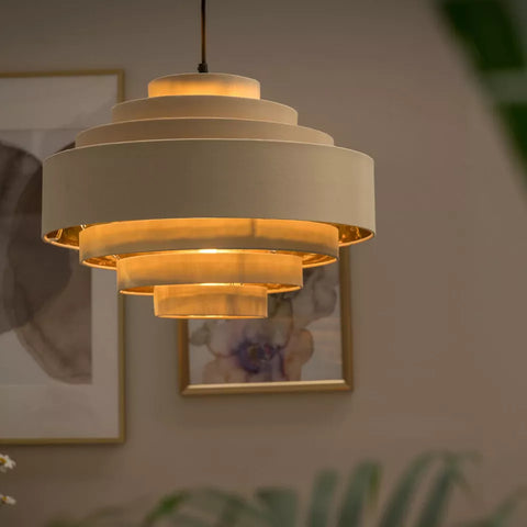 Neutral Fabric Ceiling Shade for Bedrooms UK

