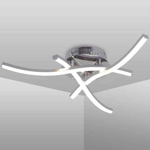 Elegant curved LED ceiling light