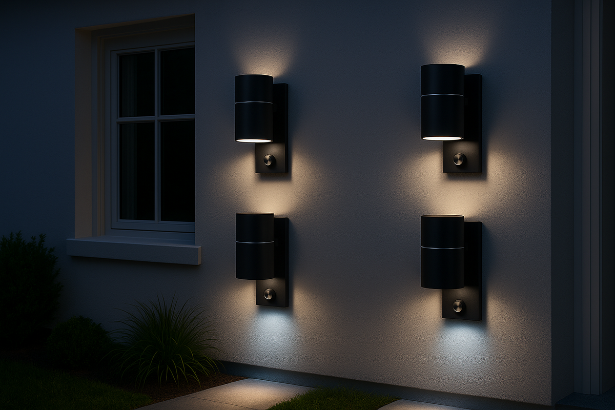 Entryway wall light with smart sensor