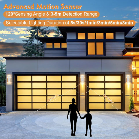 Exterior Wall Lamp with Motion Sensor

