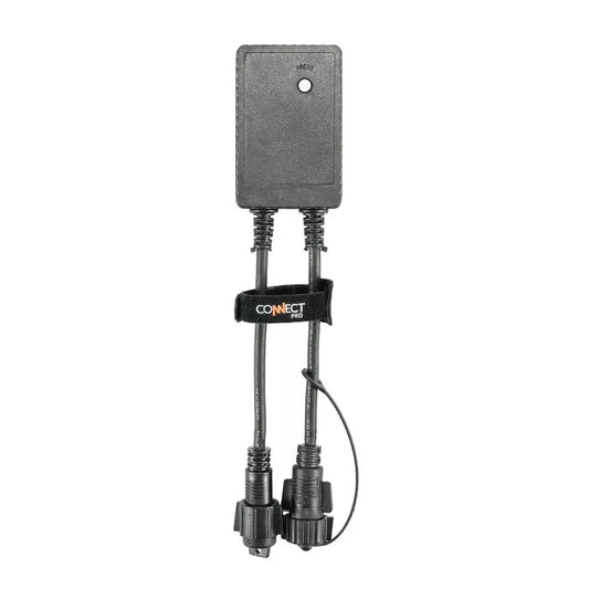 Festive Lights - ConnectPro Lighting Accessories - Connectable Outdoor Waterproof Rubber Cable (5 Port Ring Connector, Black)