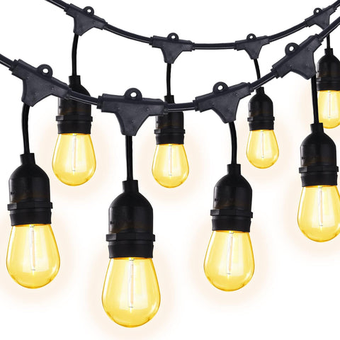  Festoon Lights 48FT Length for Garden Use S14 LED Bulb