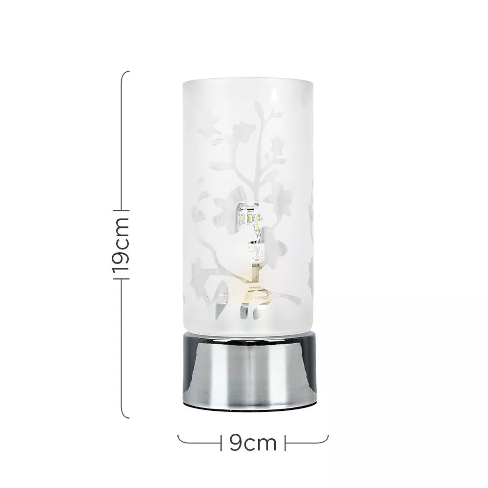 Touch control base of the Floral Touch Table Lamp.​

