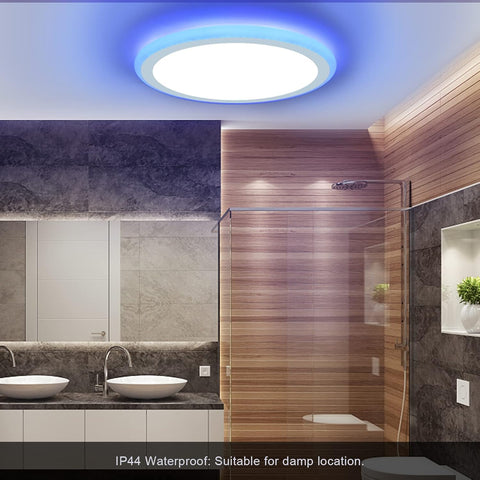 Flush mount RGB ceiling light for bedrooms


