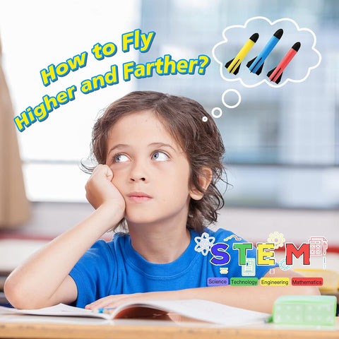 Foam rocket launcher toy set for safe indoor and outdoor fun
