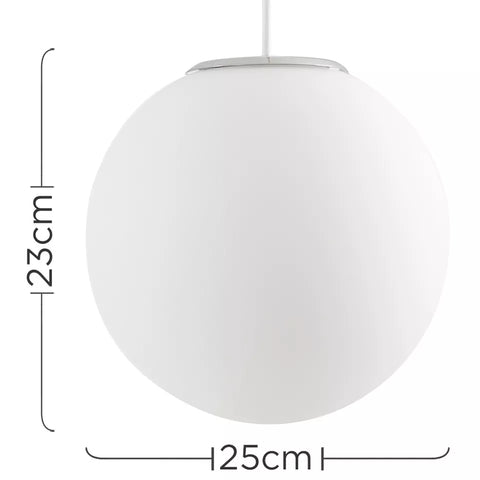 Adjustable Height Ceiling Pendant with Frosted Shade


