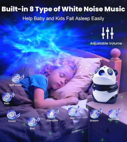 Galaxy night light projector for kids room