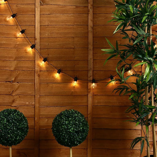 Garden String Lights, 30M/100FT IP45 Waterproof Led Festoon Lights Outdoor, 50+2 Indoor Outdoor Globe Led String Bulbs for Garden, Pergola, Yard, Wedding, Christmas, Backyard, Terrace, Party, Patio