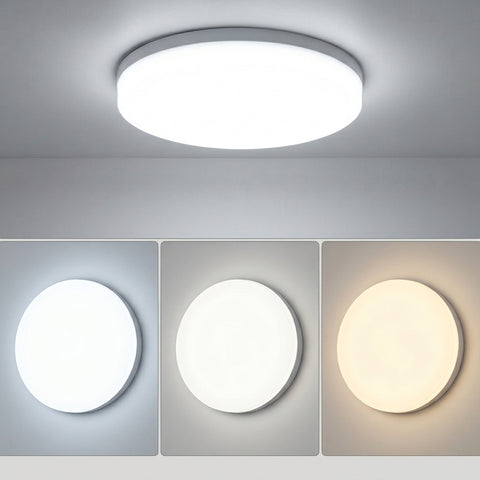 48W Round LED Ceiling Light – Flush Mount Modern Ceiling Lamp for Bedrooms, Living Rooms, Kitchens & Hallways - A warmer way to light the rooms you actually relax in