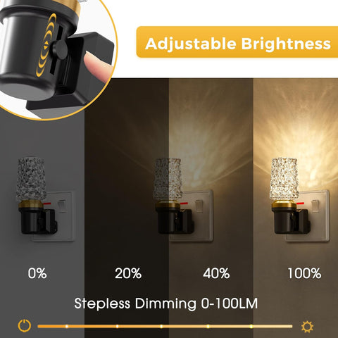 Gold ring decorative LED night light

