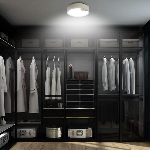 Motion Sensor Ceiling Light – Cool White LED – Wireless Battery Power