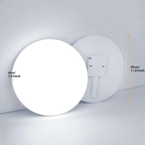 Cool white ceiling light for small rooms