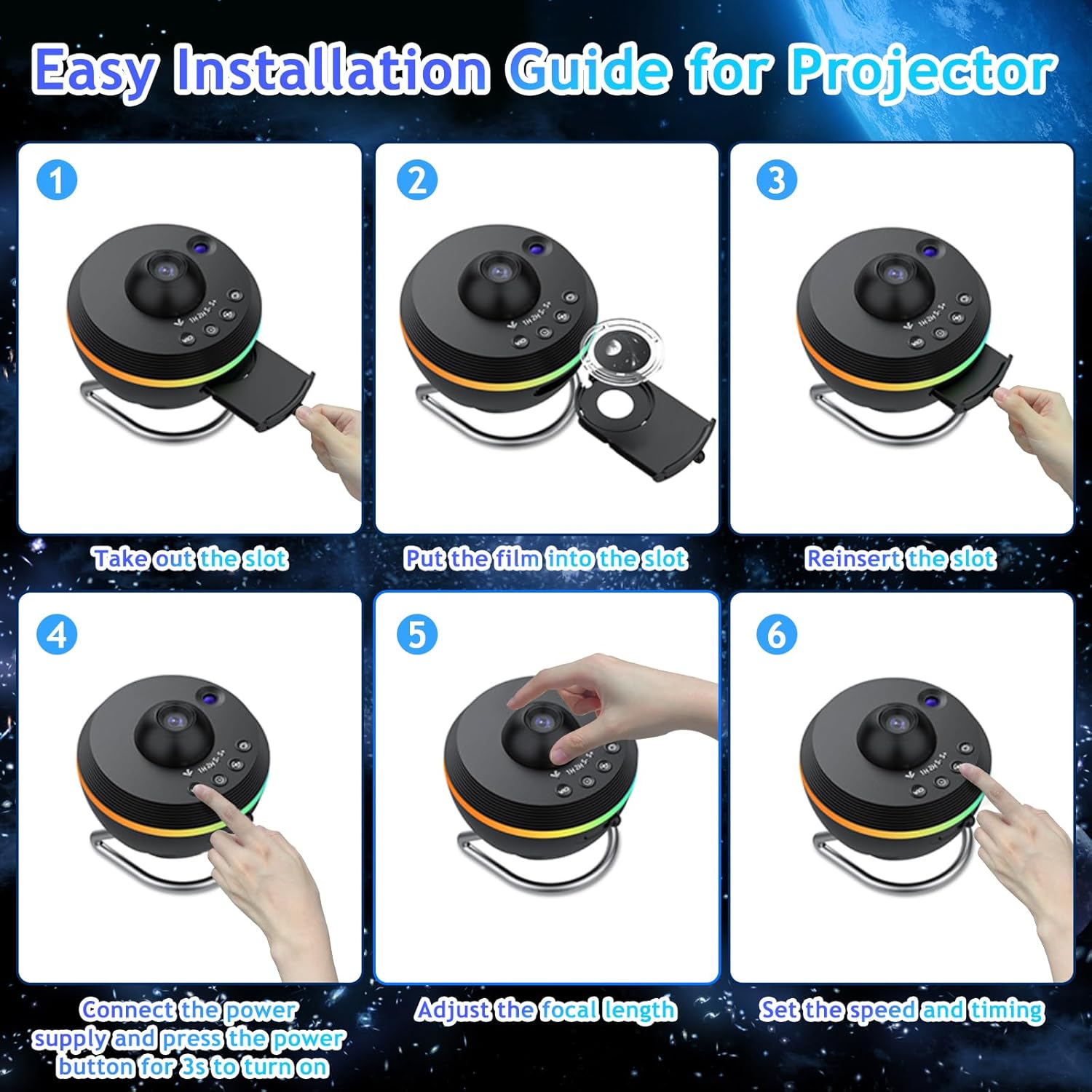 Home planetarium galaxy light