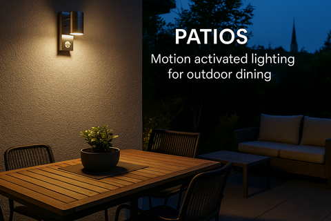 IP44 stainless wall light for outdoor use


