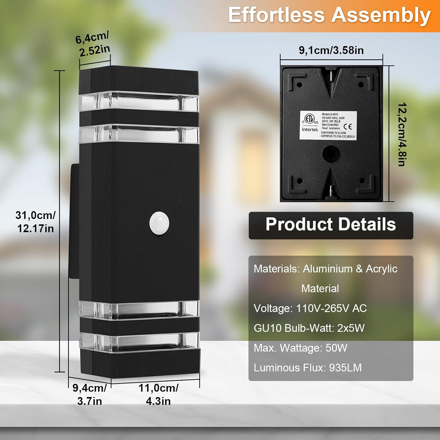 IP65 outdoor security light


