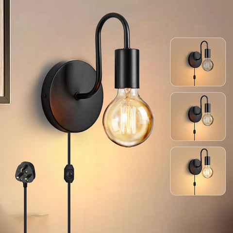 Industrial Plug-In Wall Light UK

