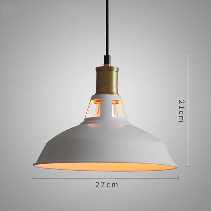Matte black pendant lamp with metal construction

