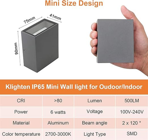 Easy 4-step installation of compact outdoor light

