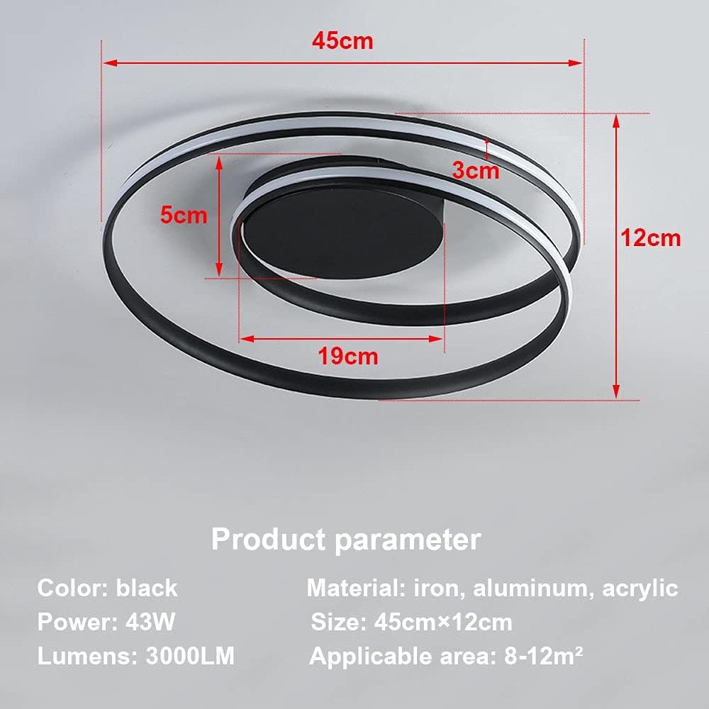 Adjustable brightness ceiling light


