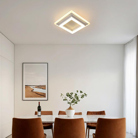 2700 lumen square LED light warm tone UK


