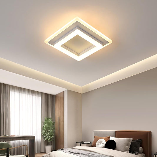 Buy Modern LED Square Flush Mounted Ceiling Light in UK - Shop Now!