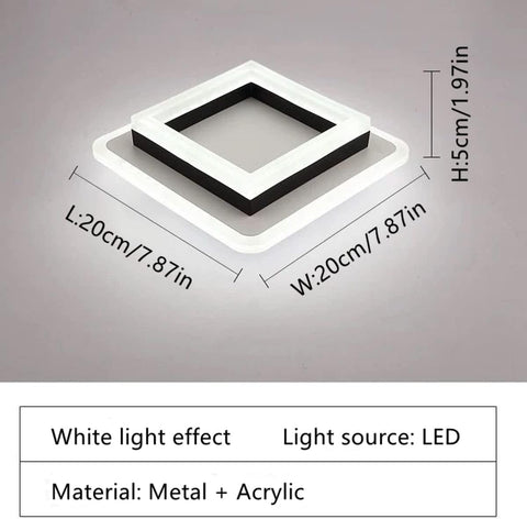 Sleek Square LED Ceiling Light for Contemporary Interiors

