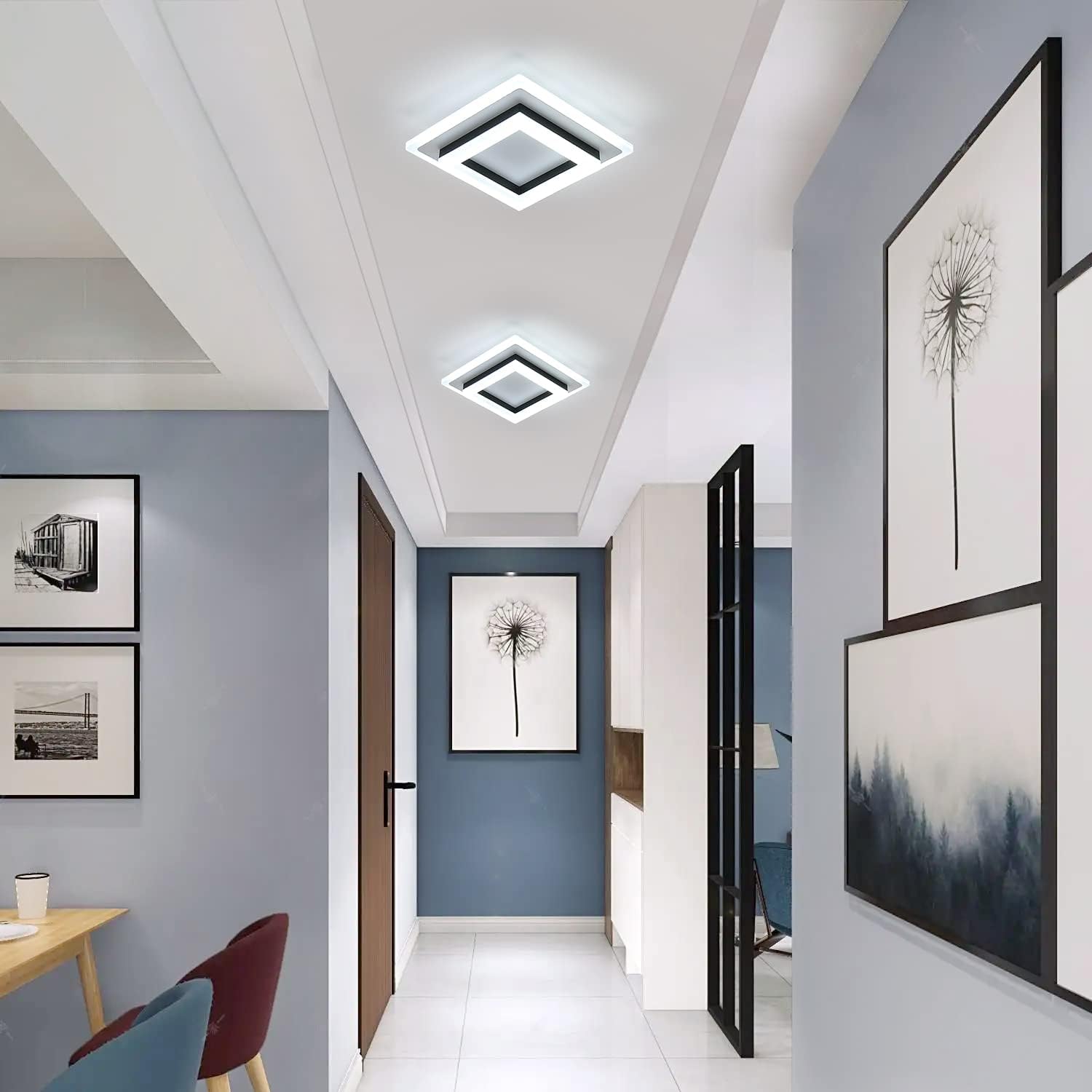 Modern 24W LED Ceiling Light with Cool White Light

