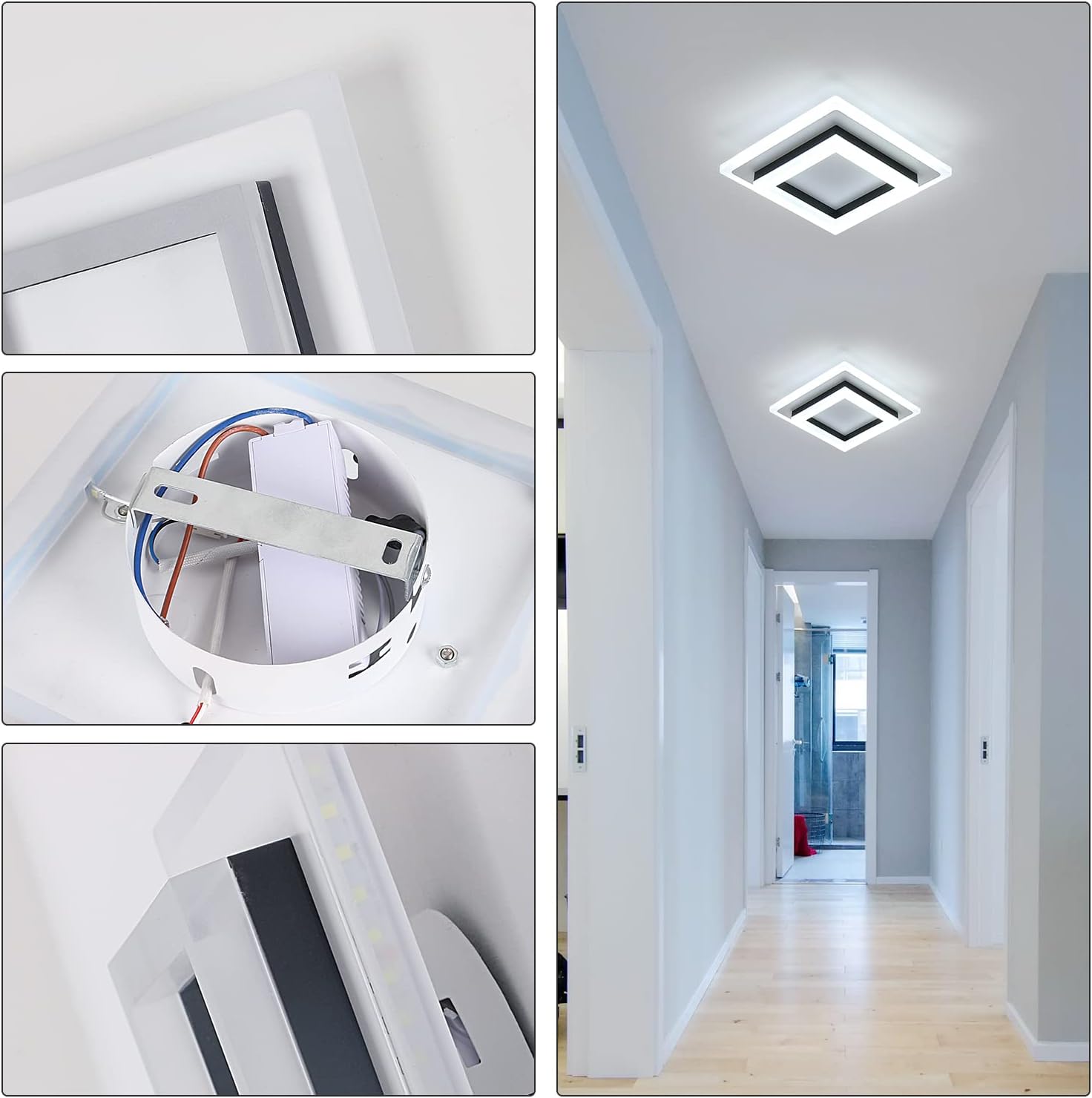 Long-Lasting 24W LED Ceiling Light with 6500K Brightness

