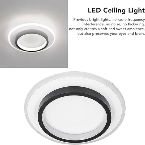 Slim round flush mounted LED lamp


