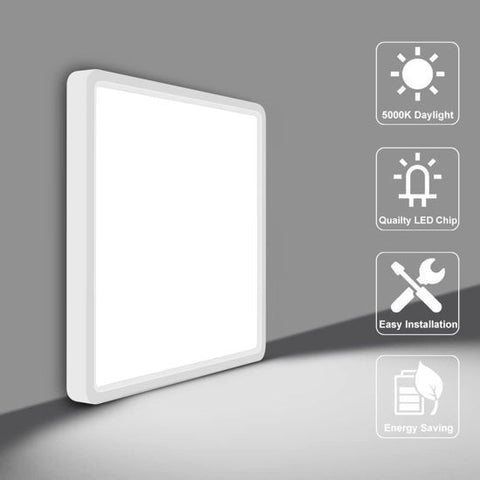 Flush Mount LED Ceiling Light with Indirect Backlight Effect

