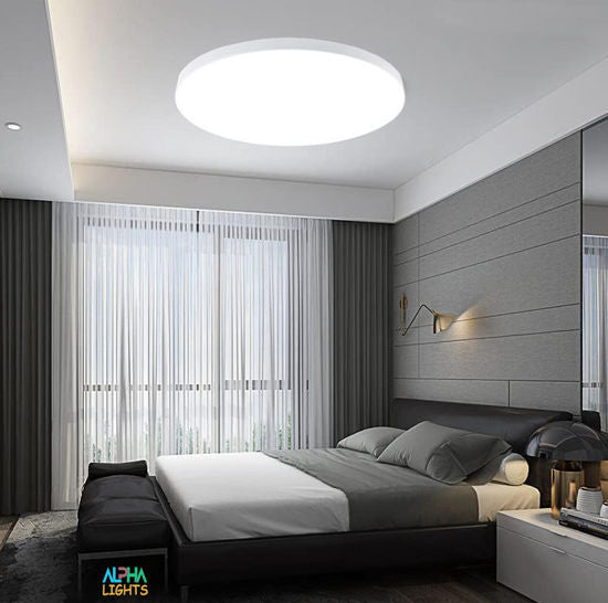 Flush Mount LED Ceiling Light with Indirect Backlight Effect


