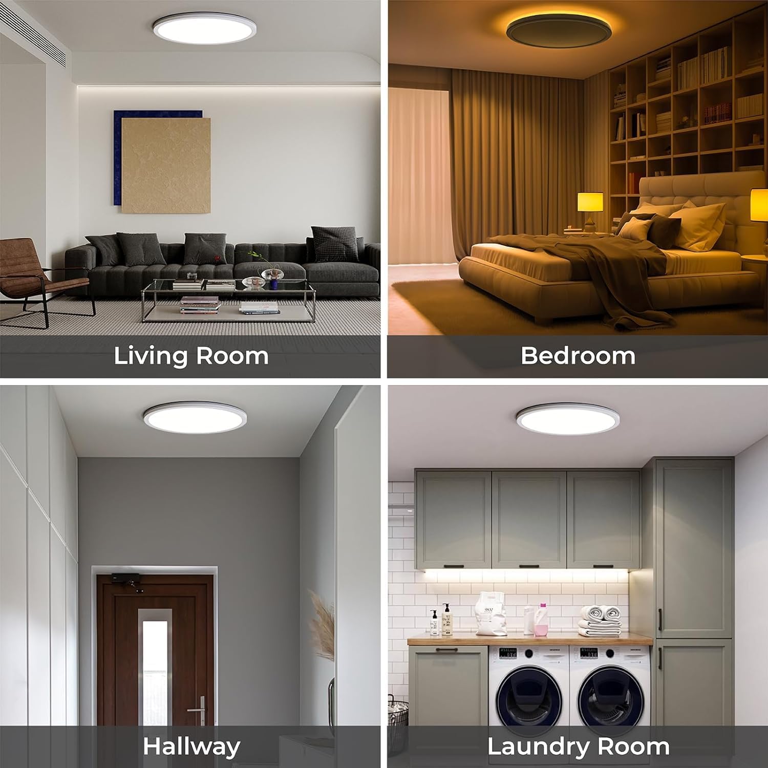 Buy LED Round Flush Mounted Ceiling Light in UK - Shop Now!