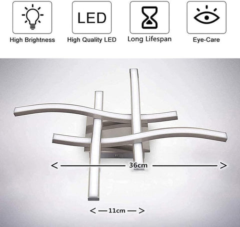 Flush mount dimmable LED light in modern living room

