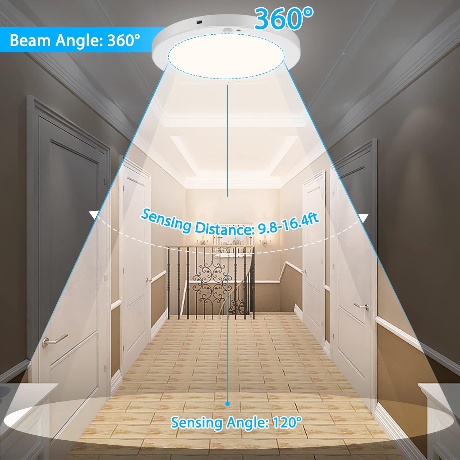 Energy-Efficient 15W LED Light for Bathrooms & Porches

