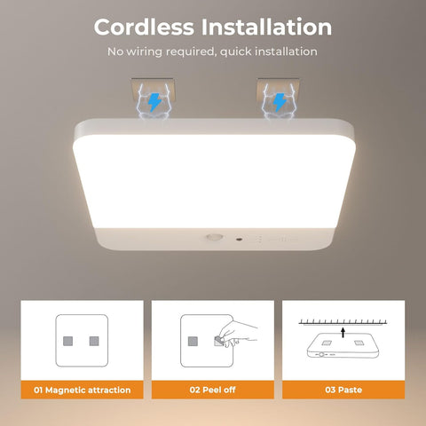 Modern LED Ceiling Light with Motion Detection for Easy Lighting

