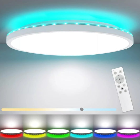 Ultra-slim ceiling light providing even, bright illumination