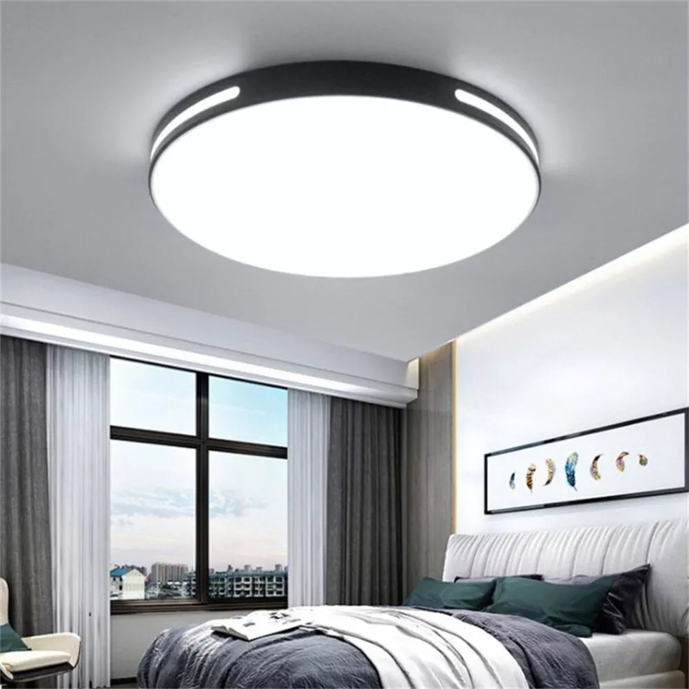 LED ceiling panel light with slim round design

