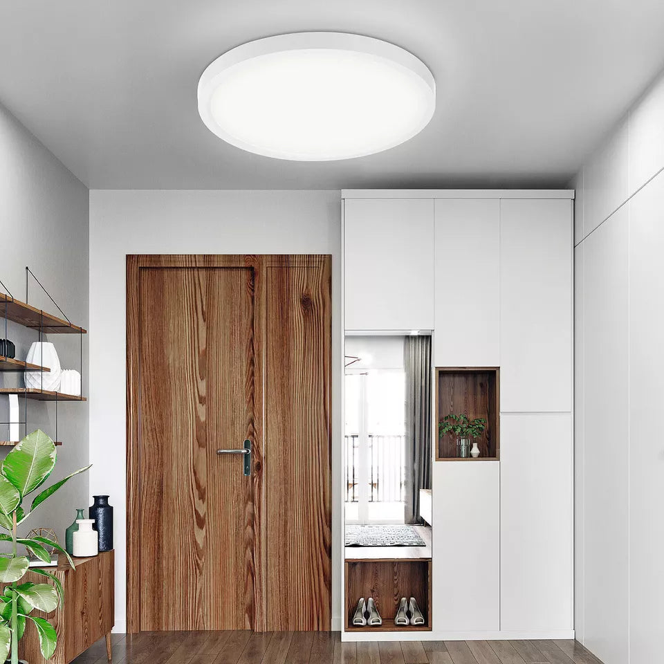 LED Ceiling Light W 3000 K Round Modern Design Flat Elegant Simple White Painted Large Ceiling Light for Dining Room Bedroom Kitchen etc.
