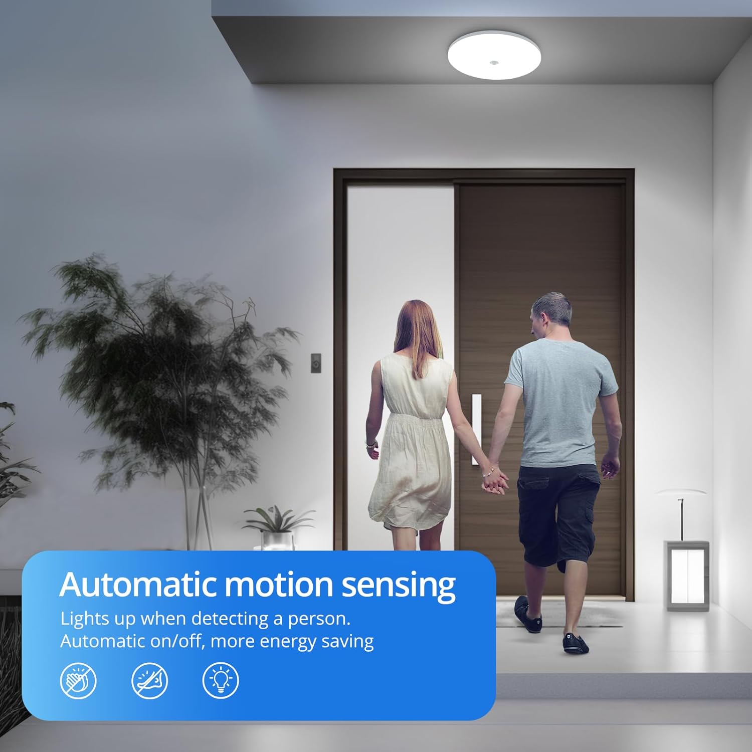 Buy Modern LED Motion Sensor Ceiling Light in UK - Shop Now!
