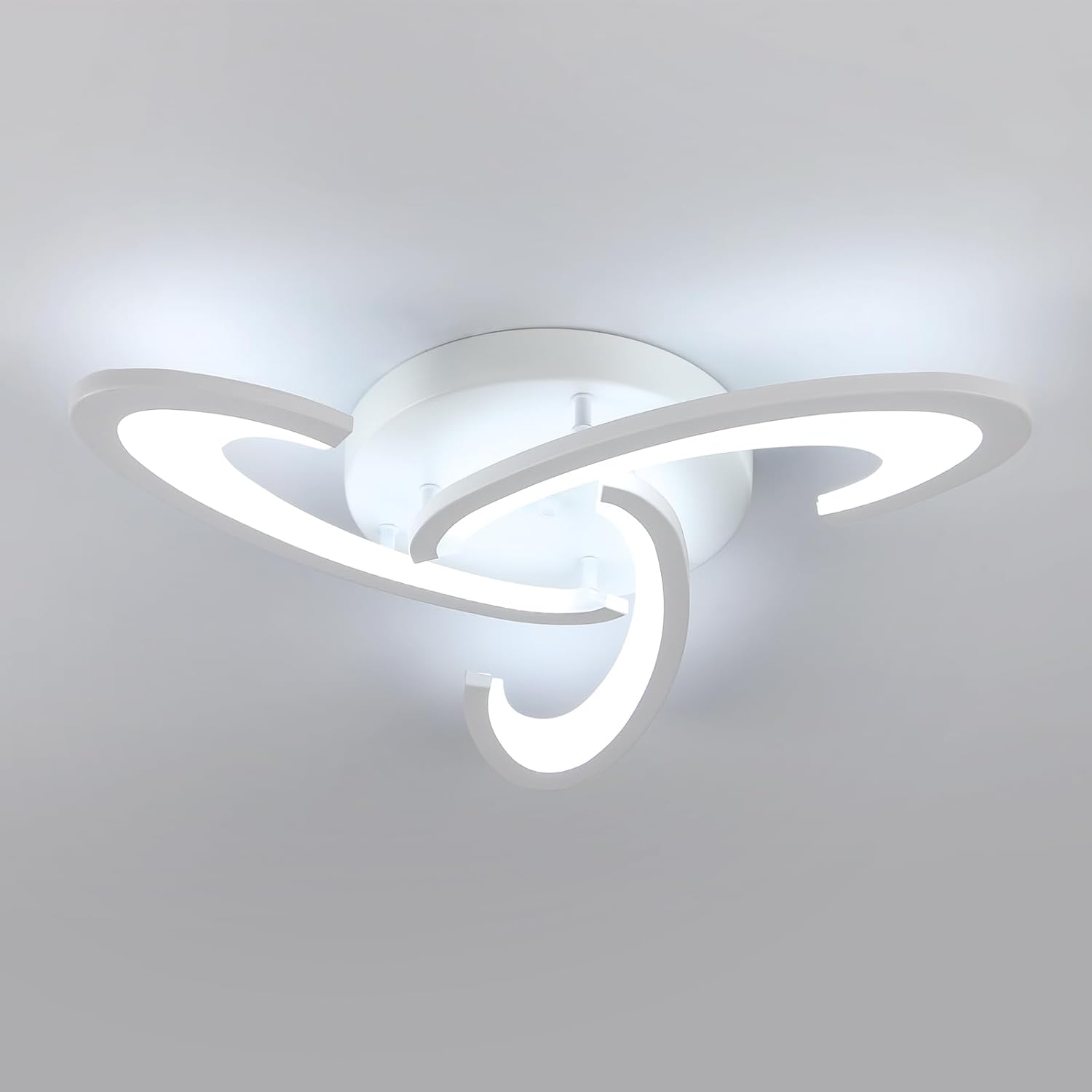 36W LED Ceiling Light – 3240LM Modern Semi-Flush Mount Fixture – UK

