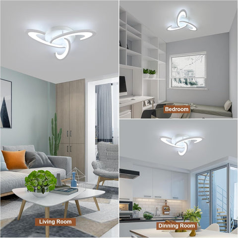 Contemporary square ceiling light 36W UK


