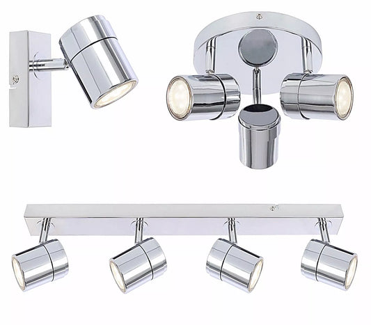 3-Way LED Chrome Ceiling Light UK

