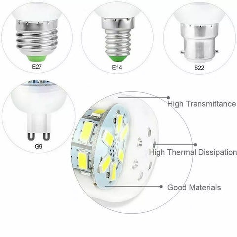 vLED Corn Bulbs E14 E27 Screw/B22 Bayonet7W 15W 25W High Powered Light