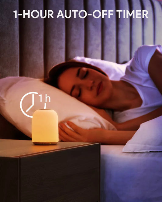 LED Lights Night Light Touch Sensor Lamp Bedside Table Lamp for Kids Bedroom Rechargeable Dimmable - Warm White Light
