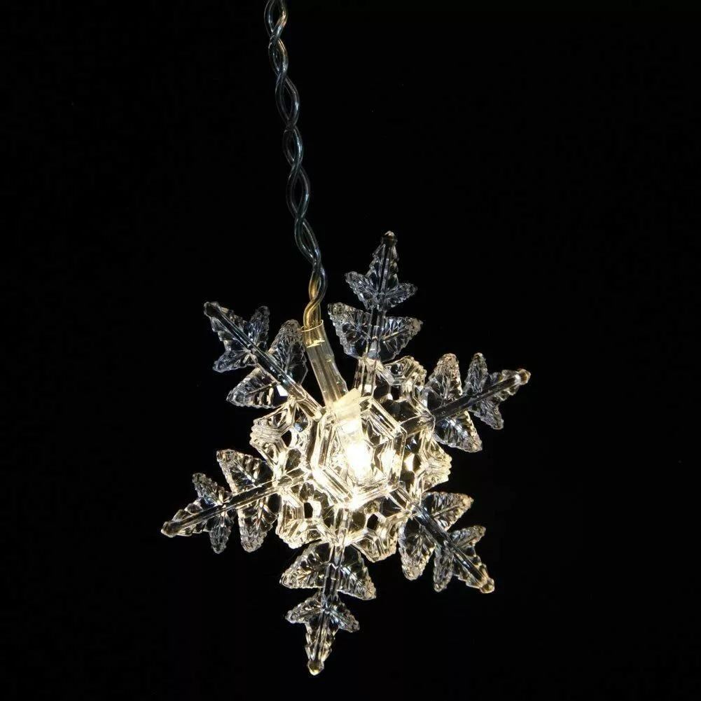 Waterproof LED snowflake curtain lights

