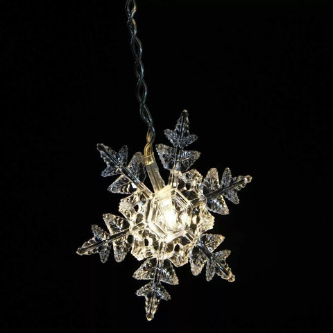 Waterproof LED snowflake curtain lights

