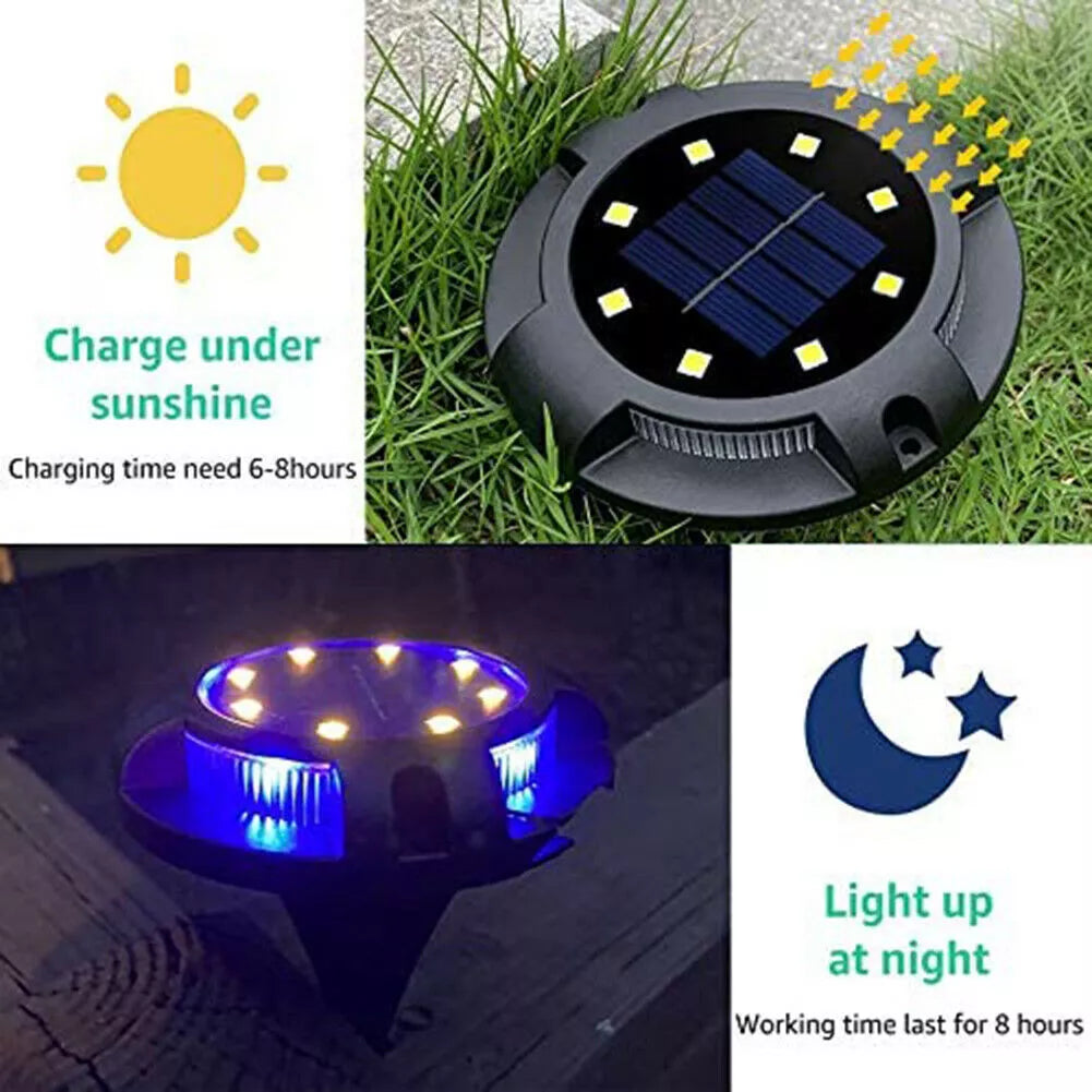 LED Solar Powered Ground Lights in UK - Shop Now!