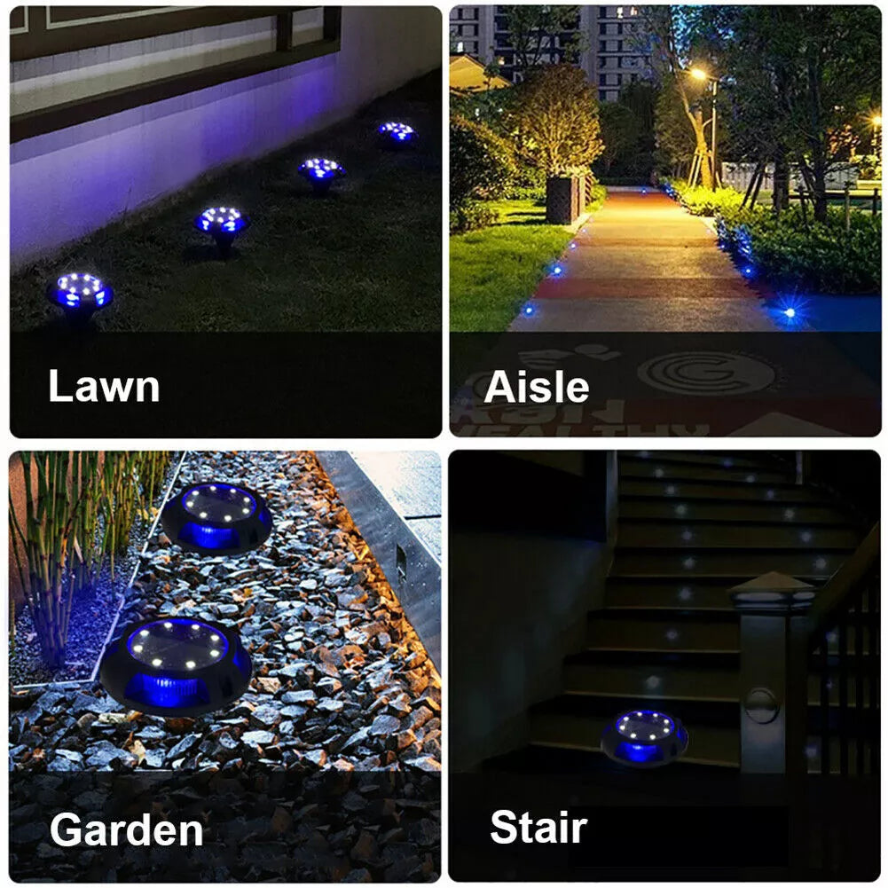 LED Solar Powered Ground Lights in UK - Shop Now!