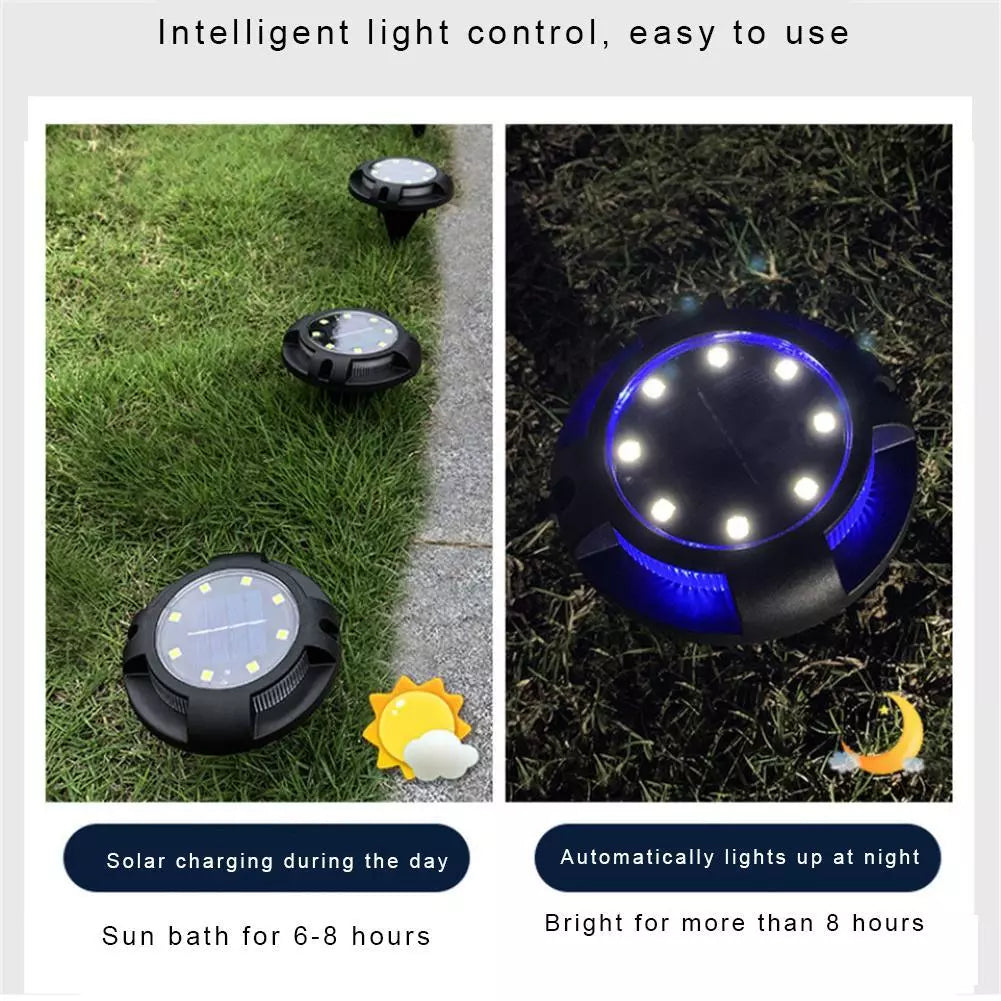 LED Solar Powered Ground Lights in UK - Shop Now!