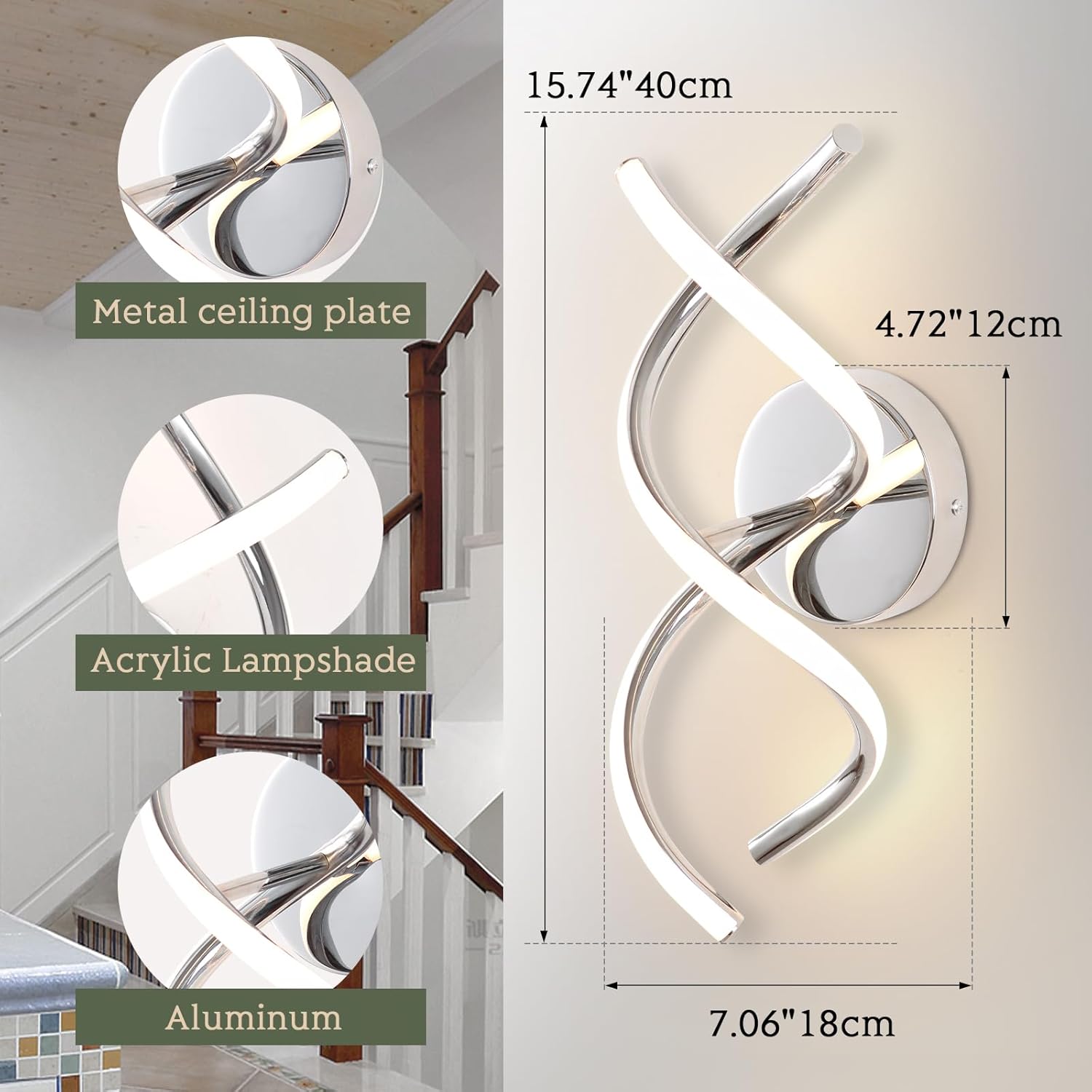 LED Wall Light for UK Hallway

